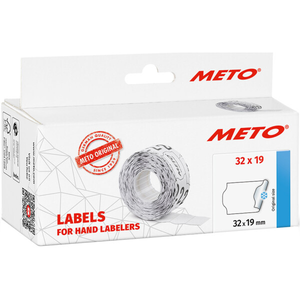 METO Etiketten für Preisauszeichner, 26 x 12 mm, weiß