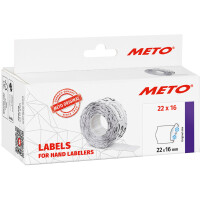 METO Etiketten für Preisauszeichner, 26 x 12 mm, weiß