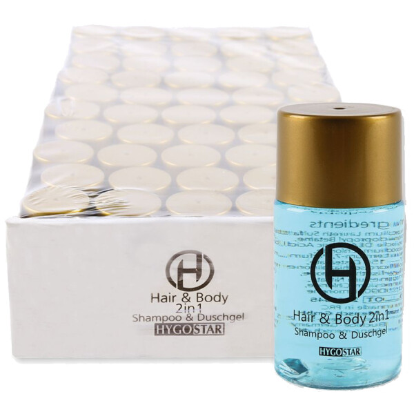 HYGOSTAR 2-in-1 Duschgel & Shampoo, 25 ml Flasche