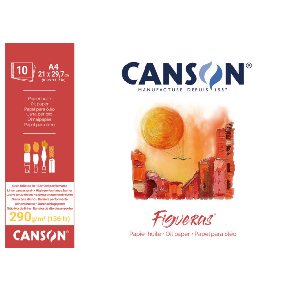 CANSON Zeichenpapierblock "Figueras", 420 x 594 mm, 290 g qm