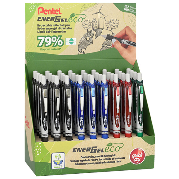 Pentel Liquid Gel-Tintenroller Energel BL77 Eco, Display
