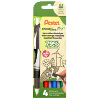 Pentel Liquid Gel-Tintenroller Energel BL77 Eco, 4er Etui