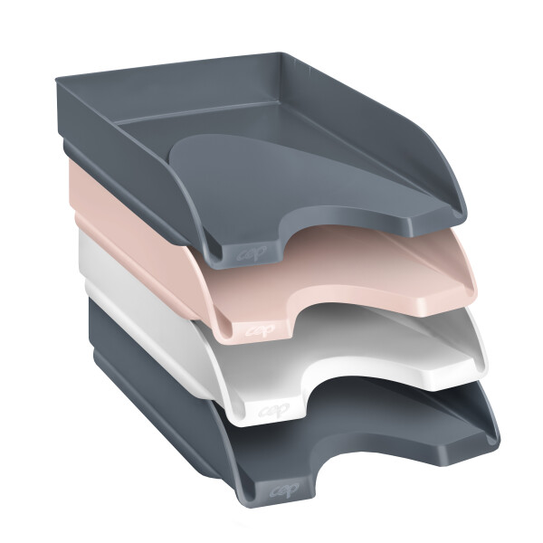 CEP Briefablage MINERAL, DIN A4, 4er Set, farbig sortiert