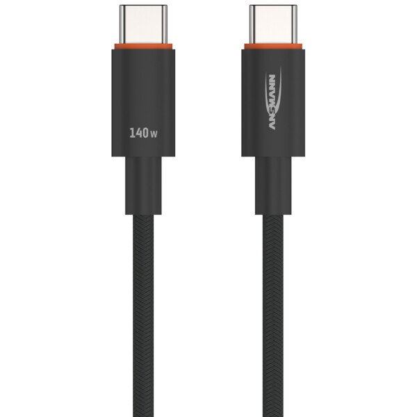 ANSMANN Daten- & Ladekabel mit Display, USB-C - USB-C, 2,0 m