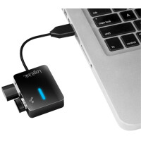 LogiLink USB 2.0 Hub Smile, 4 Port, grün