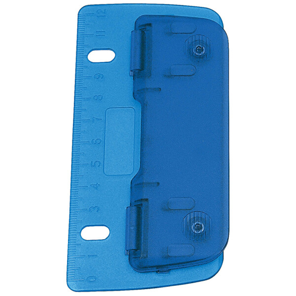 WEDO Taschenlocher, Stanzleistung: 3 Blatt, ICE blau