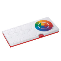 LAMY Deckfarbkasten aquaplus, rot, 12 Farben