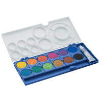 LAMY Deckfarbkasten aquaplus, rot, 12 Farben