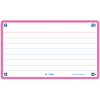 Oxford Karteikarten "Flash 2.0", 75 x 125 mm, kariert, pink