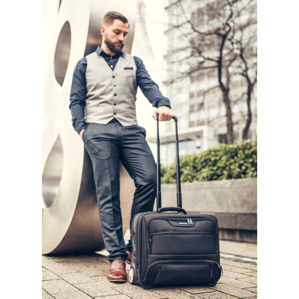 LiGHTPAK Business Notebook-Trolley "SKY", Nylon, schwarz