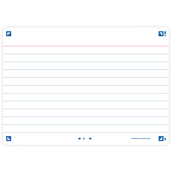 Oxford Karteikarten "Flash 2.0", 105 x 148 mm, mint