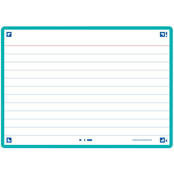 Oxford Karteikarten "Flash 2.0", 105 x 148 mm, mint