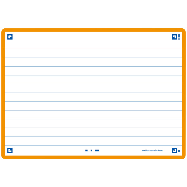 Oxford Karteikarten "Flash 2.0", 105 x 148 mm, mint