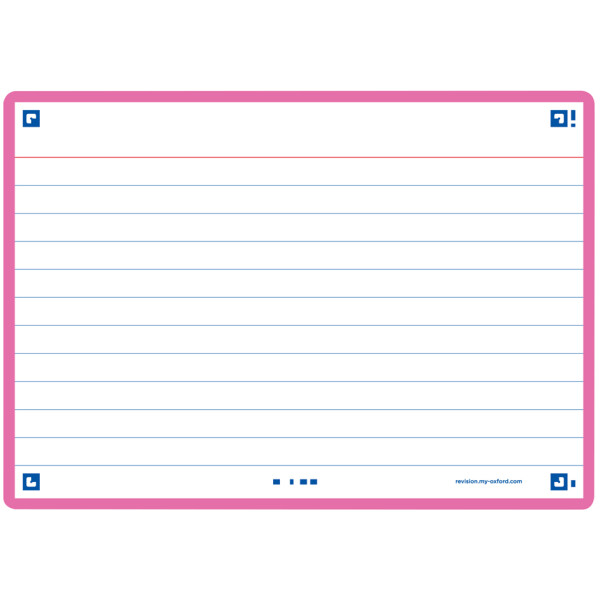 Oxford Karteikarten "Flash 2.0", 105 x 148 mm, mint
