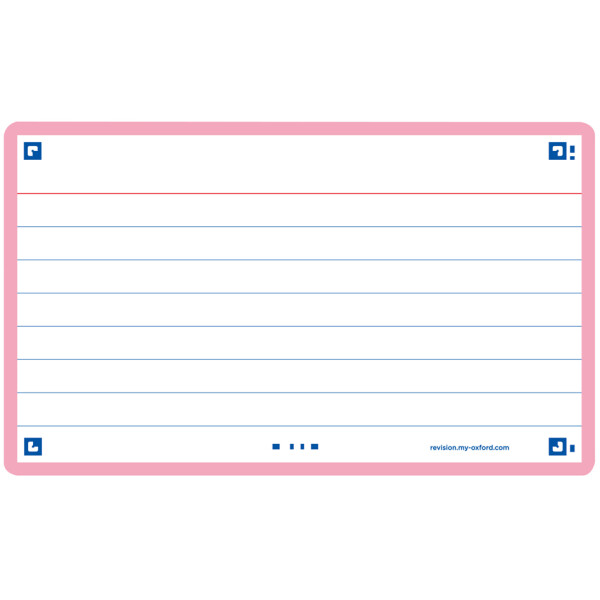 Oxford Karteikarten "Flash 2.0", 75 x 125 mm, liniert, lila