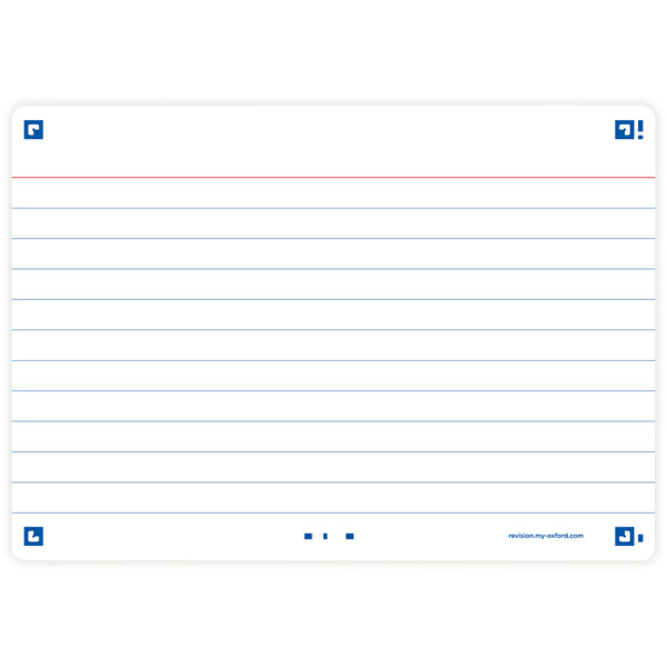 Oxford Karteikarten "Flash 2.0", 105 x 148 mm, fuchsia