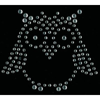 KLEIBER Strass-Applikation "Eule 1", 65 x 60 mm