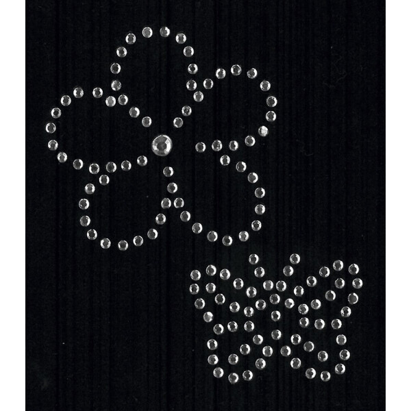 KLEIBER Strass-Applikation "Blume Fantasie 1"
