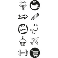 COLOP Motivstempel-Set "LITTLE NIO" Buju,...