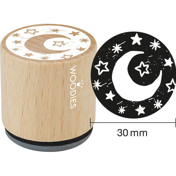 COLOP Motiv-Stempel Woodies "Mond &amp; Sterne"