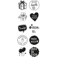 COLOP Motivstempel-Set "LITTLE NIO" Englisch,...