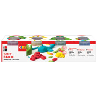 Marabu KiDS Spielknete-Set, 4 x 140 g, Basisfarben