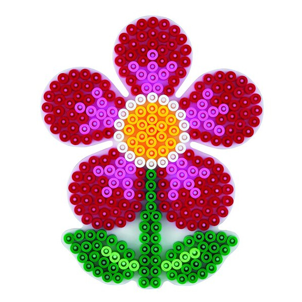 Hama Stiftplatte "kleine Blume", weiß