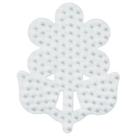 Hama Stiftplatte "kleine Blume", weiß