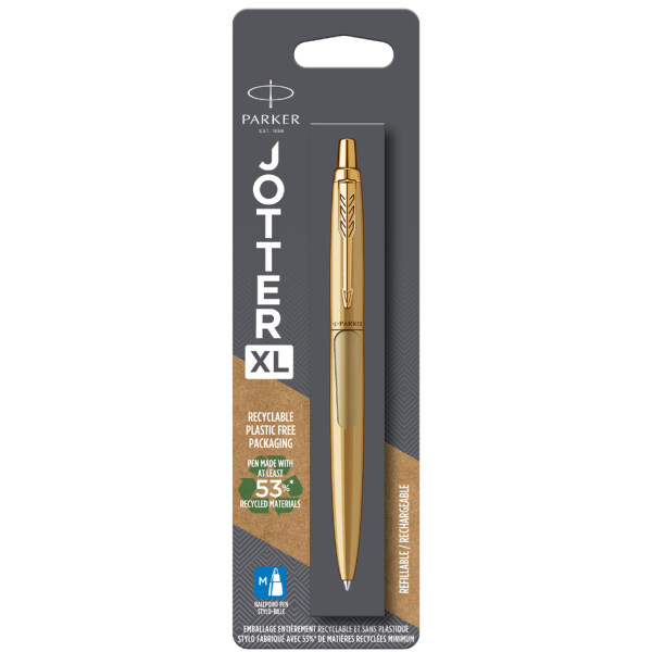 PARKER Druckkugelschreiber JOTTER XL Monochrome, gelbgold