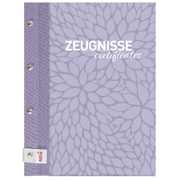 ROTH Zeugnismappe Pattern mit Buchschrauben "Dusty Mint"