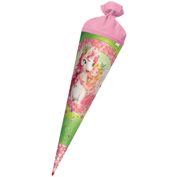 ROTH Schultüte "Einhornglück", eckig, 850 mm, mit Effekt