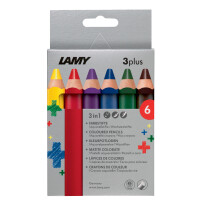 LAMY 3-in-1 Buntstifte 3plus, 6er Kartonetui