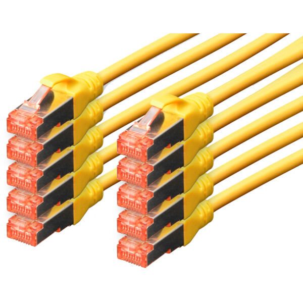 DIGITUS Patchkabel Kat. 6, S FTP, 0,5 m, blau, Set