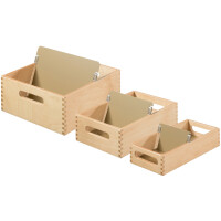 HAN Holz-Karteitrog für 900 Karten, A5 quer