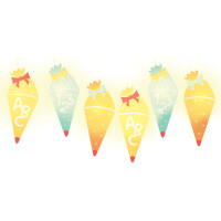 ROTH Streuschmuck "Einschulung", 60-teilig, mit...