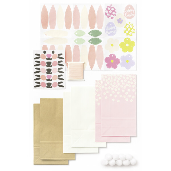 folia Papiertüten-Set "Häschen SWEET", farbig sortiert