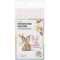folia Papiertüten-Set "Häschen SWEET", farbig sortiert