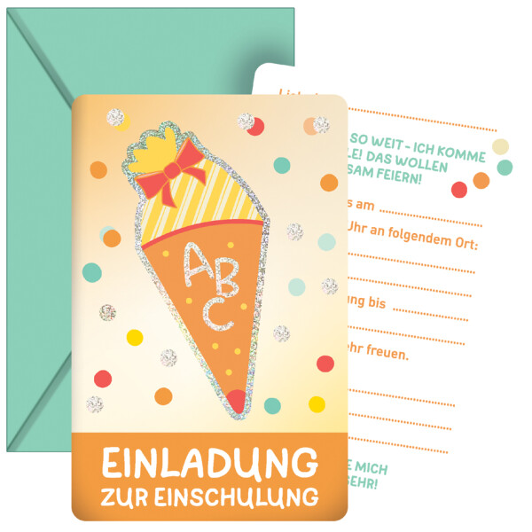 ROTH Tortendekoration "Einschulung", mit Glitzereffekt