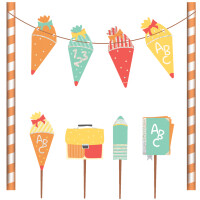 ROTH Tortendekoration "Einschulung", mit...