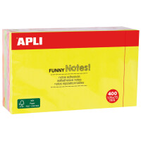 APLI Haftnotiz-Würfel "FUNNY Notes!", 75 x...