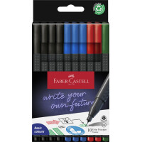 FABER-CASTELL Fineliner GRIP FINEPEN, 10er Kartonetui Office