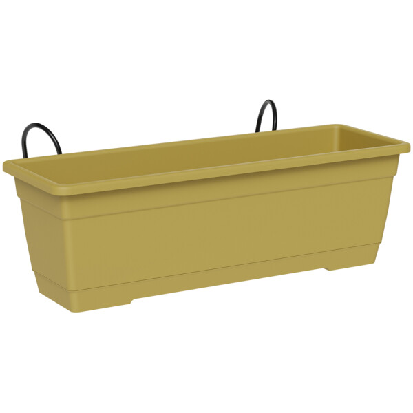 tera Blumenkasten-Set "Birka", inkl. Halter, anthrazit