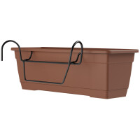 tera Blumenkasten-Set "Birka", inkl. Halter, sand