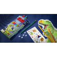 FABER-CASTELL Dreikant-Buntstifte Colour GRIP Dino, 18+6