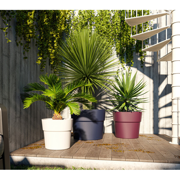 tera Pflanzgefäß "Andromeda", Durchmesser: 280 mm, fog grey