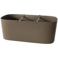 tera Pflanztrog "Kos", Breite: 780 mm, black