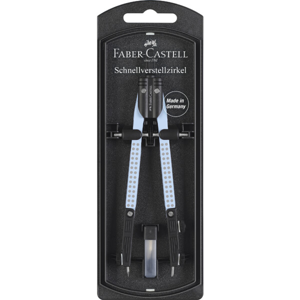 FABER-CASTELL Schnellverstellzirkel GRIP, hellblau