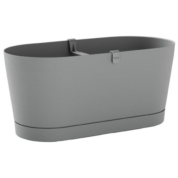 tera Blumenkasten "Vega", Breite: 400 mm, fog grey