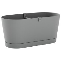 tera Blumenkasten "Vega", Breite: 400 mm, fog grey