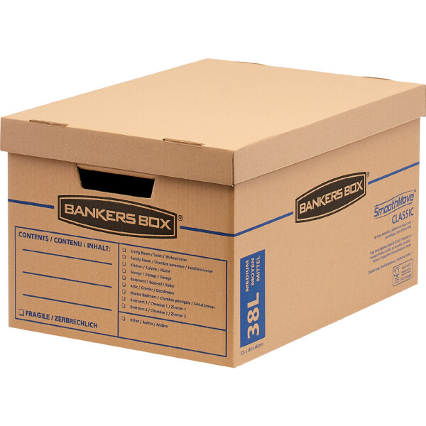 Fellowes BANKERS BOX Umzugskarton SmoothMove Classic, 32 l
